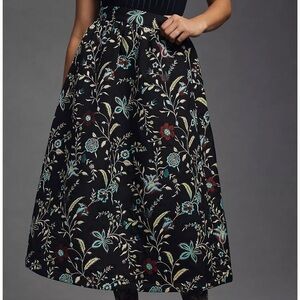 Anthropologie Maeve Brocade Maxi Skirt